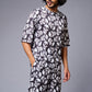Skull Printed White & Black Co-ord Set for Men - Go Devil