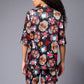 Skull with Flower Printed Red & Black Co-ord Set for Women - Go Devil