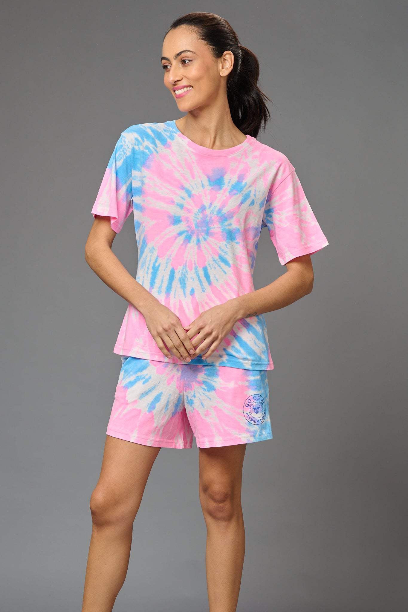 Spiral Design Co-ord Set for Women - Go Devil