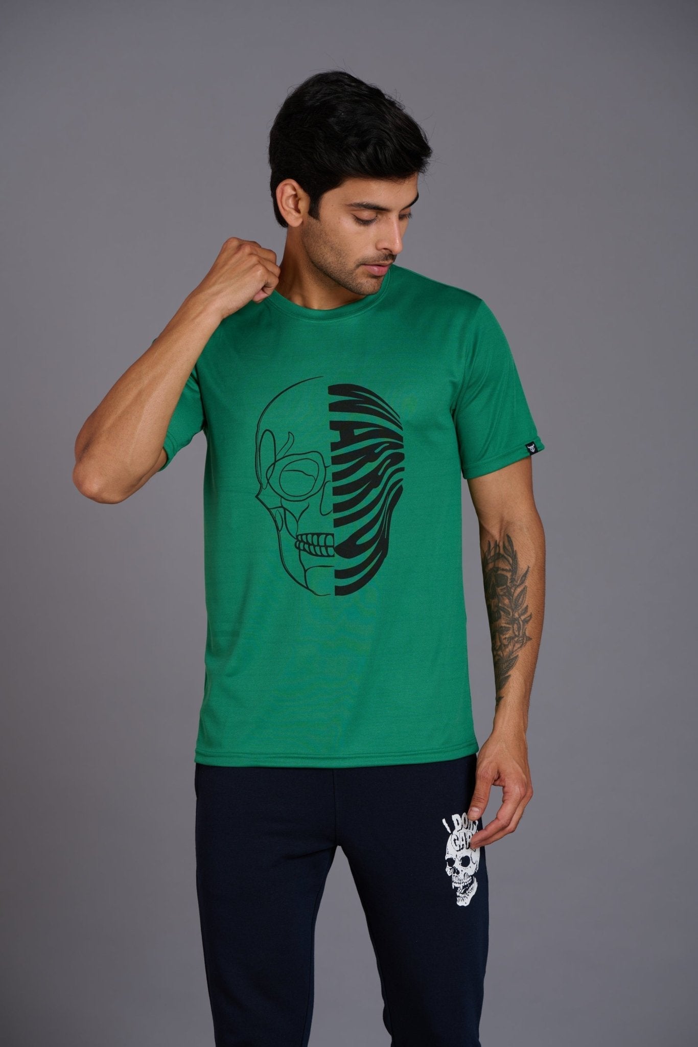 Warrior Green T-Shirt for Men - Go Devil