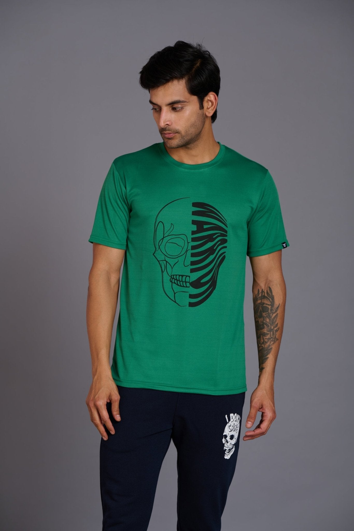 Warrior Green T-Shirt for Men - Go Devil