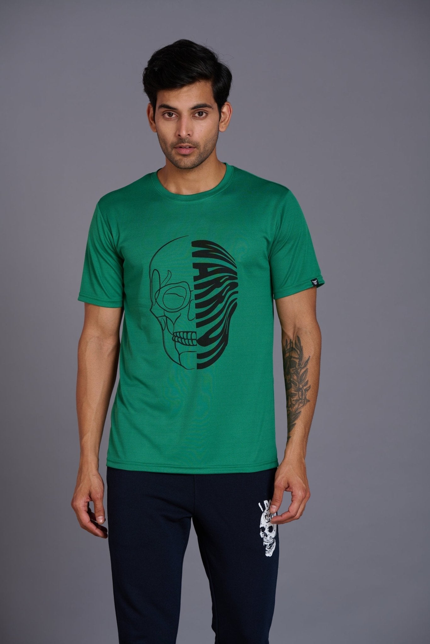 Warrior Green T-Shirt for Men - Go Devil