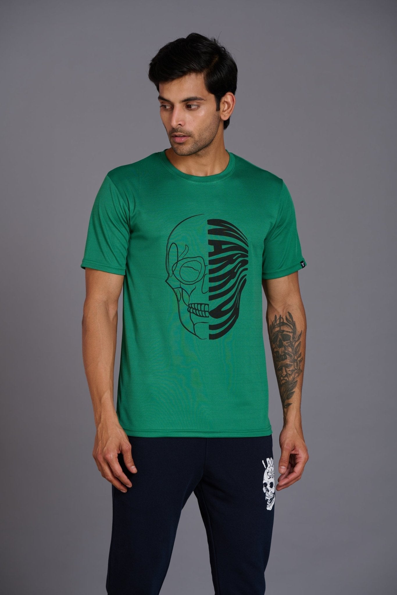 Warrior Green T-Shirt for Men - Go Devil