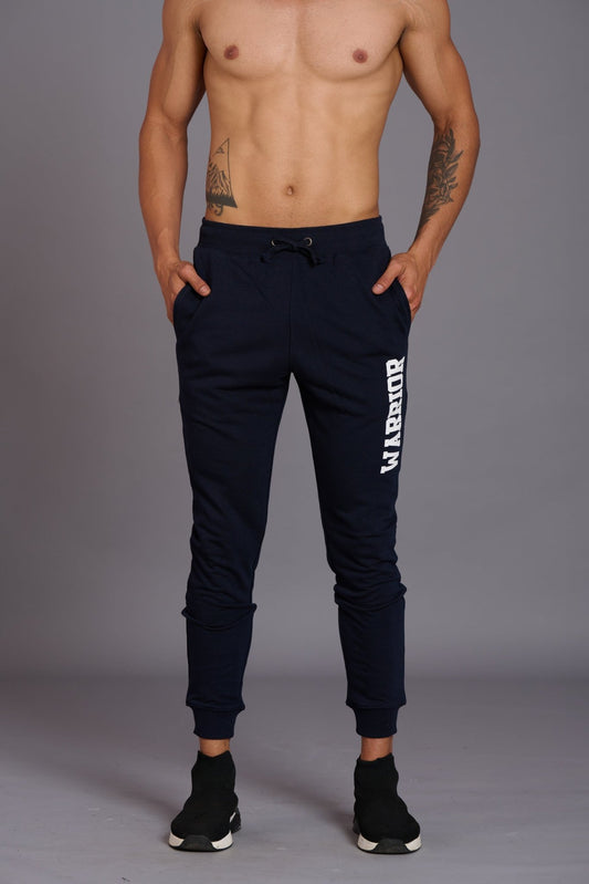Warrior Printed Black Joggers for Men - Go Devil