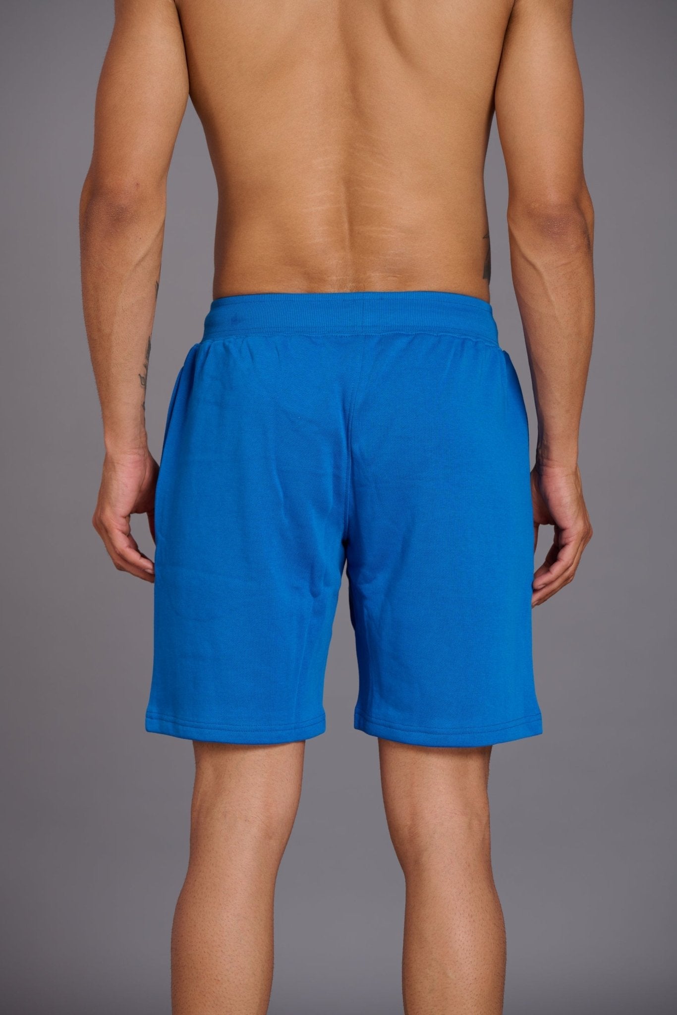 Warrior Printed Royal Blue Shorts for Men - Go Devil