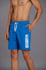 Warrior Printed Royal Blue Shorts for Men - Go Devil