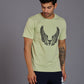 Wings Printed Mint Green T-Shirt for Men - Go Devil