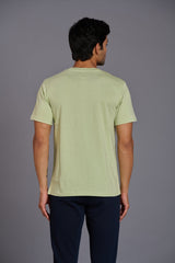 Wings Printed Mint Green T-Shirt for Men - Go Devil