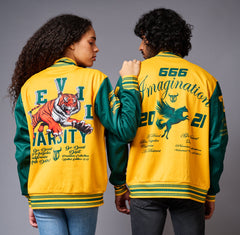 Yellow & Green Couples Coord - Varsity Jacket Coord - Go Devil
