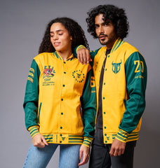 Yellow & Green Couples Coord - Varsity Jacket Coord - Go Devil