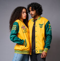 Yellow & Green Couples Coord - Varsity Jacket Coord - Go Devil